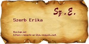 Szerb Erika névjegykártya